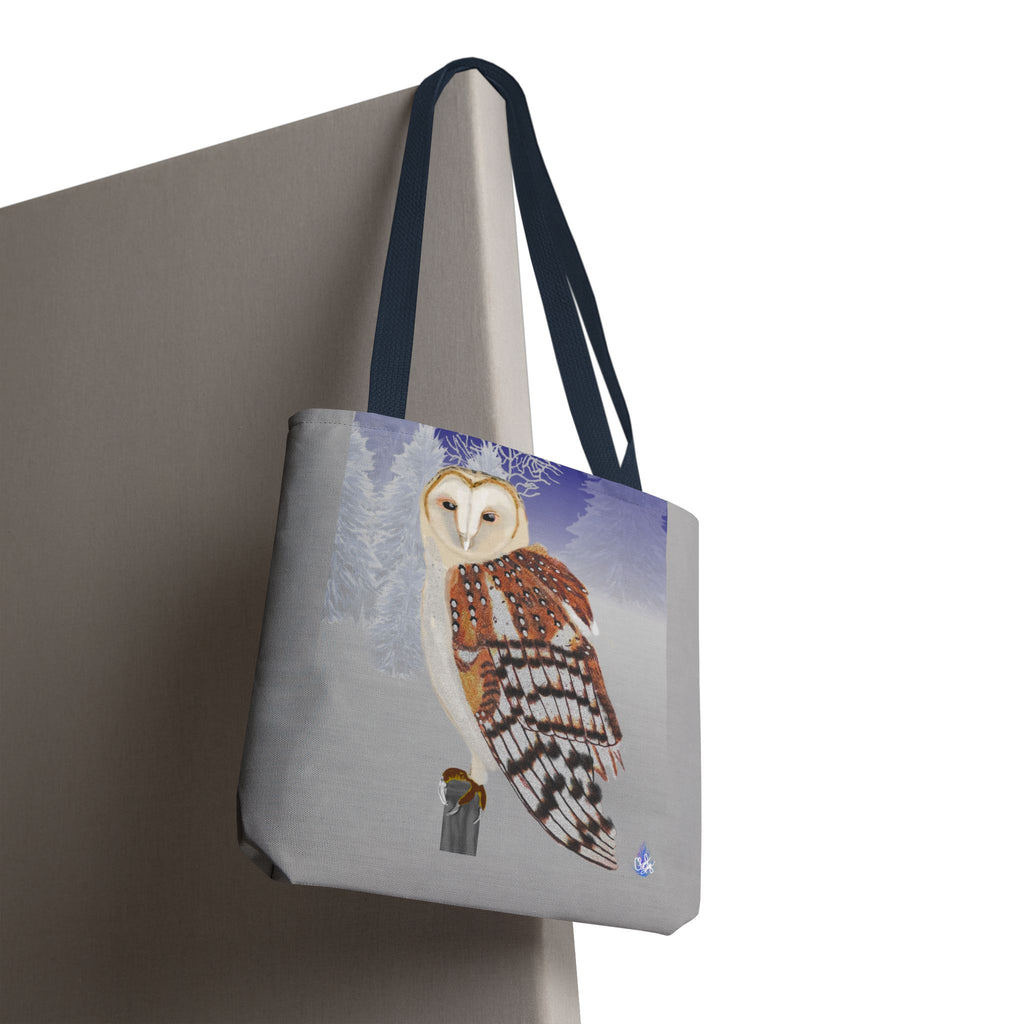 Barn Owl Tote Bag — Illustrated Wildlife Shoulder Tote