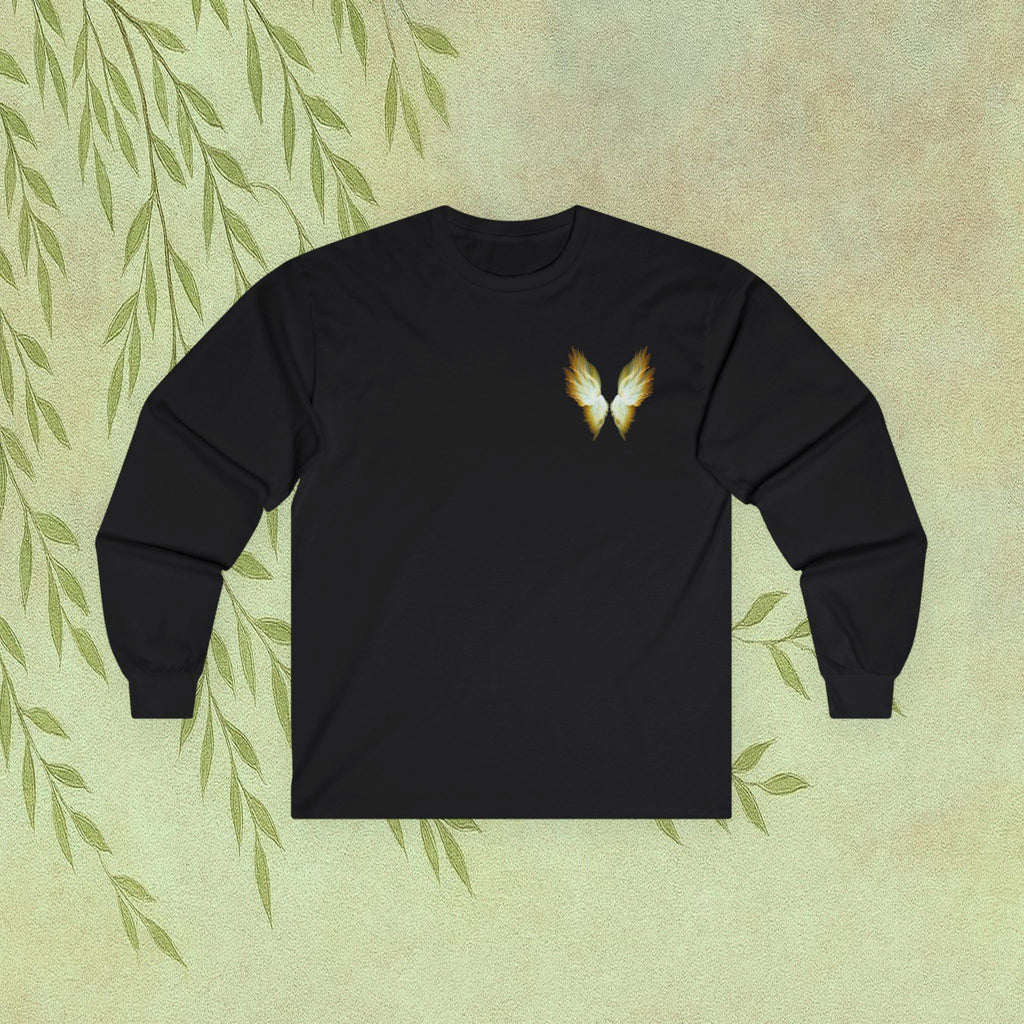 Angel Wings Long Sleeve Tee — Pastel Ethereal Back Graphic