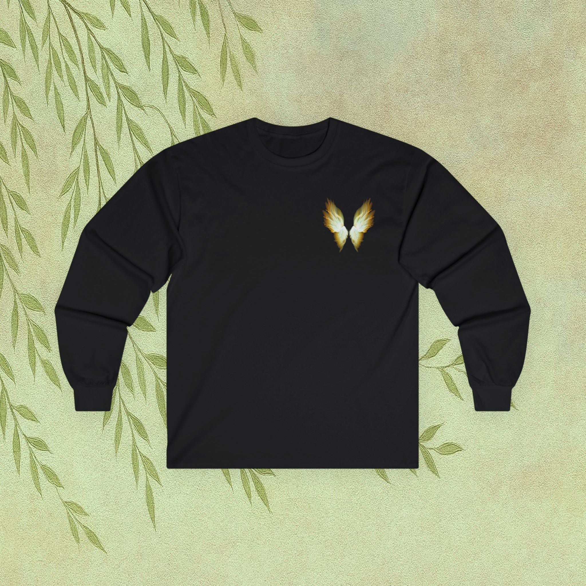 Angel Wings Long Sleeve Tee — Pastel Ethereal Back Graphic