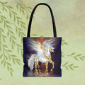 Pegasus Fantasy Tote Bag — Gold-Accented Pegasus Tote