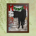 "Miracle's First Christmas' Framed Poster — Festive Farmhouse Holiday Wall Art