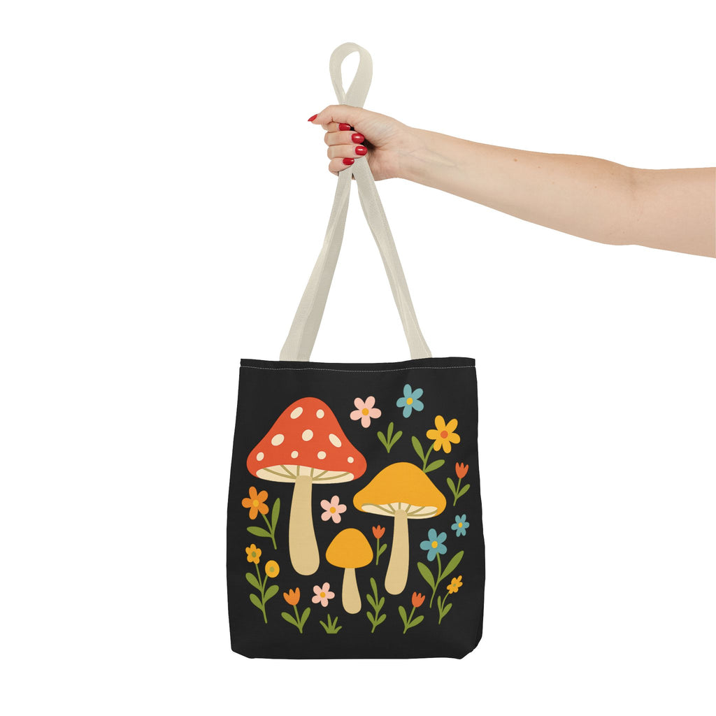 Mushroom Floral Tote Bag
