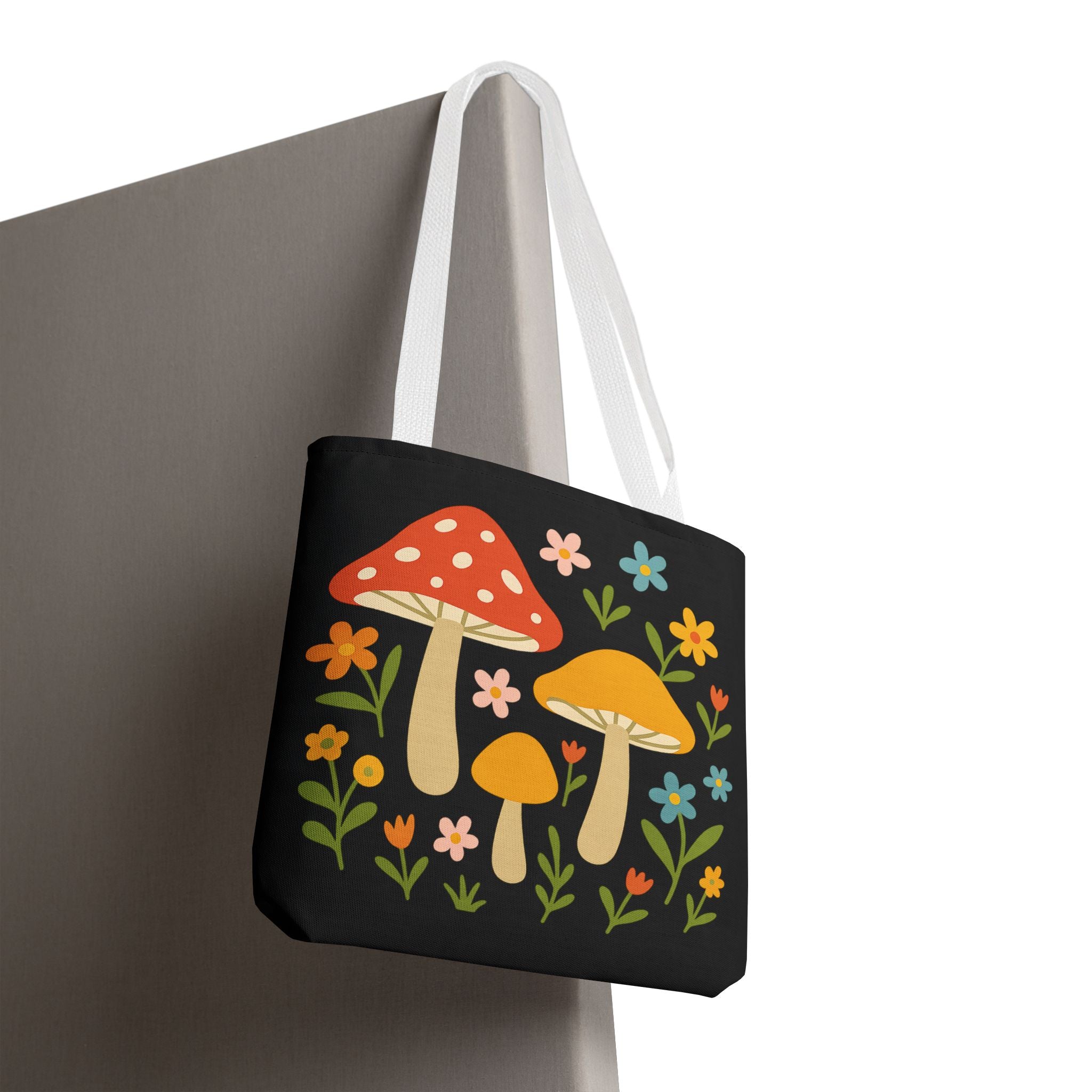 Mushroom Floral Tote Bag