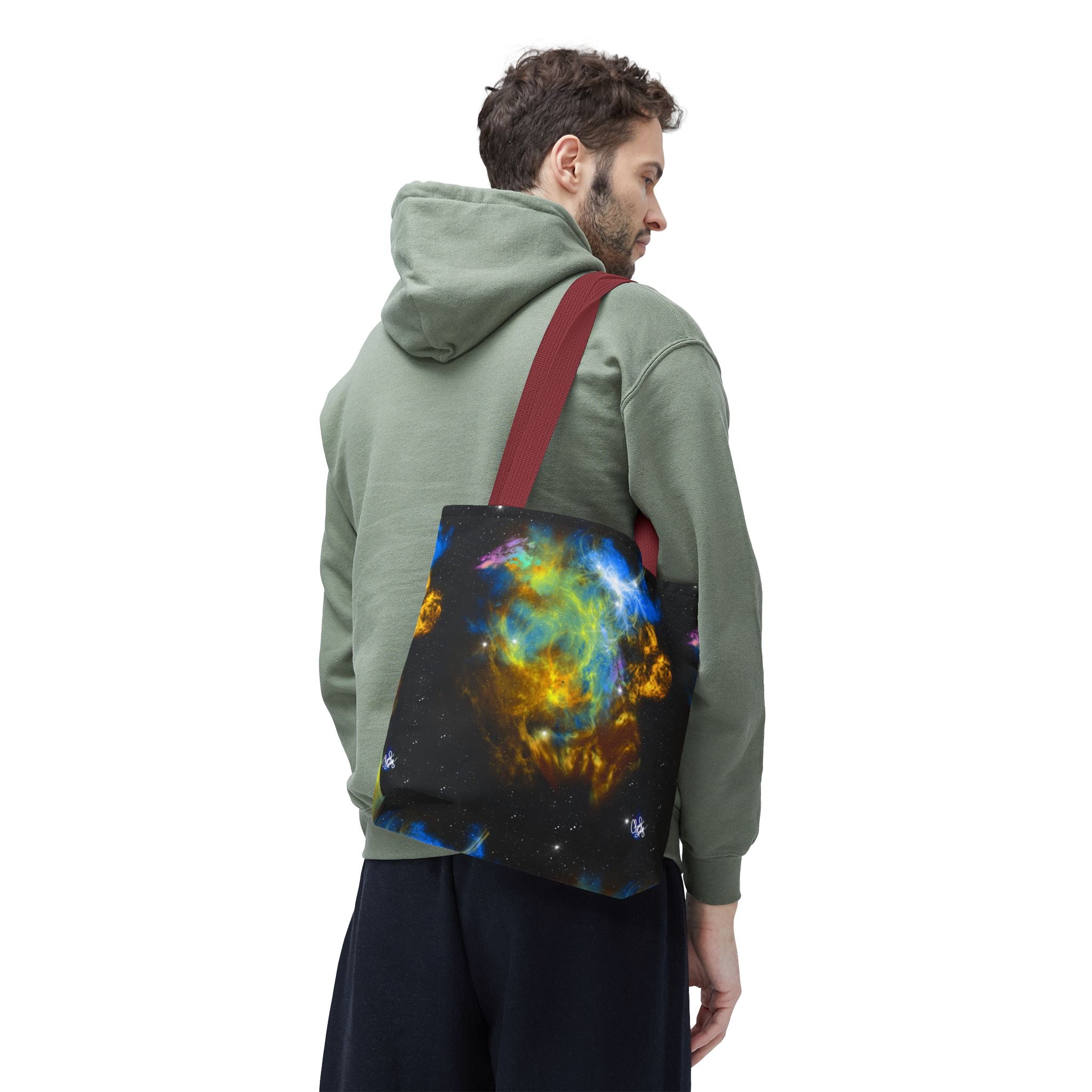 Galaxy Nebula Tote Bag — Colorful Space Art Tote