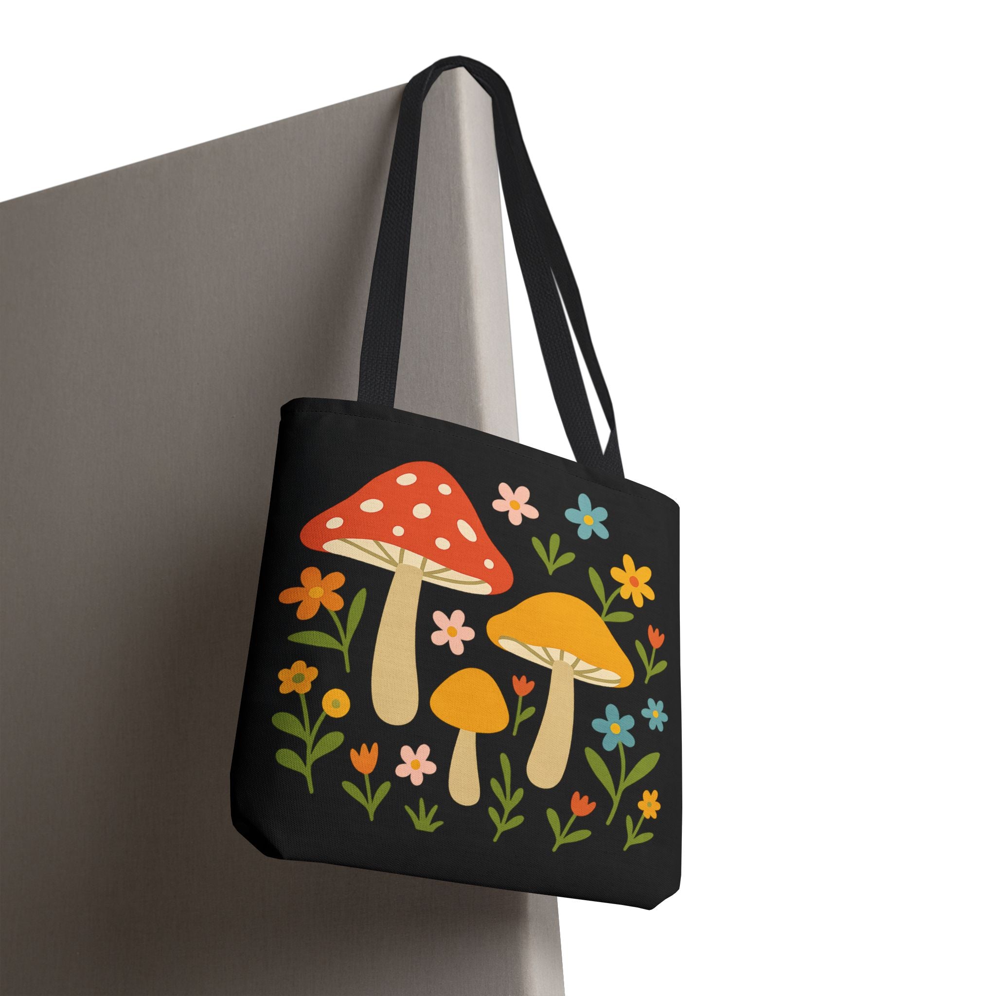 Mushroom Floral Tote Bag