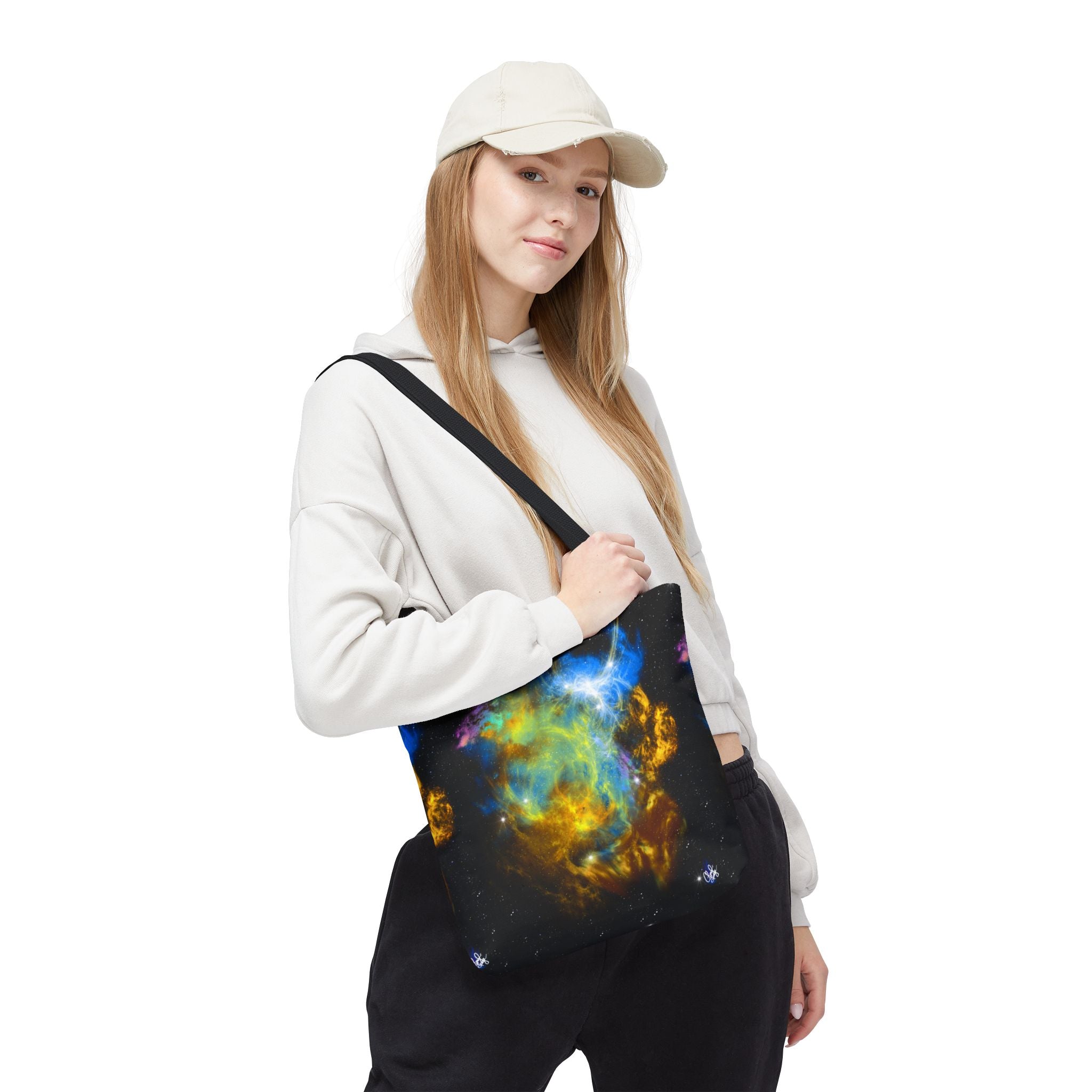 Galaxy Nebula Tote Bag — Colorful Space Art Tote