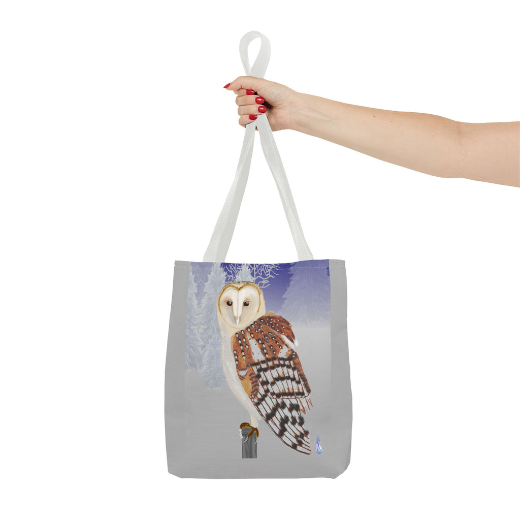 Barn Owl Art Tote Bag — Illustrated Wildlife Shoulder Tote