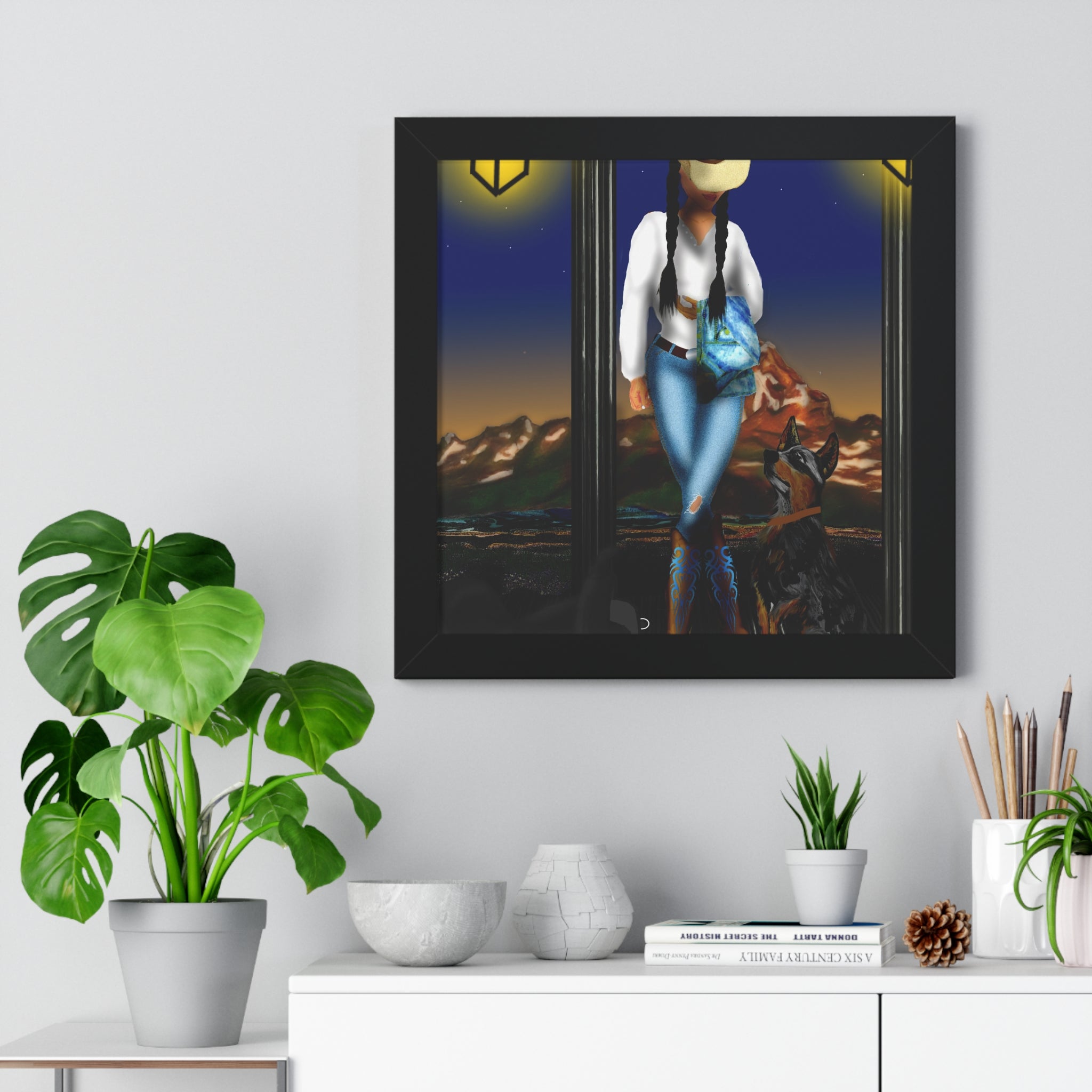"Up Before The Sun" — Cowgirl Western Print