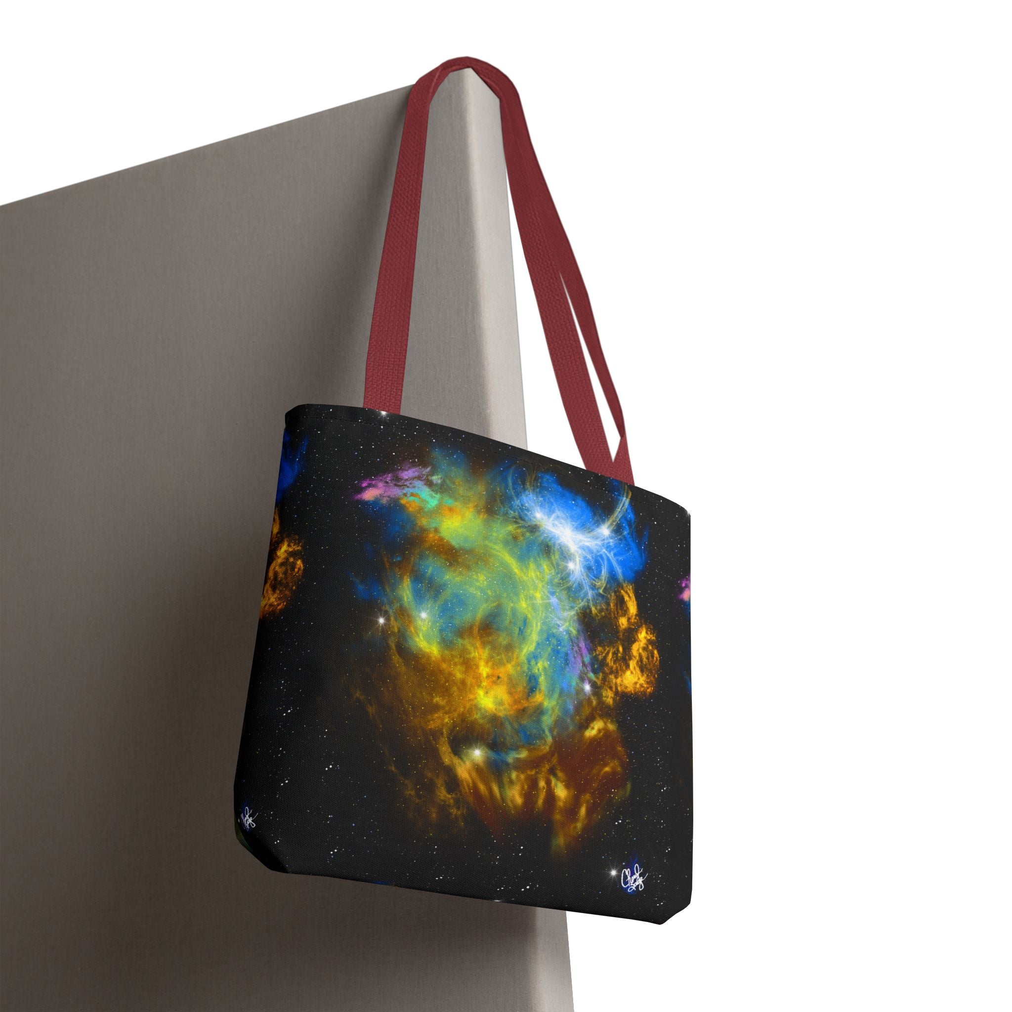 Galaxy Nebula Tote Bag — Colorful Space Art Tote
