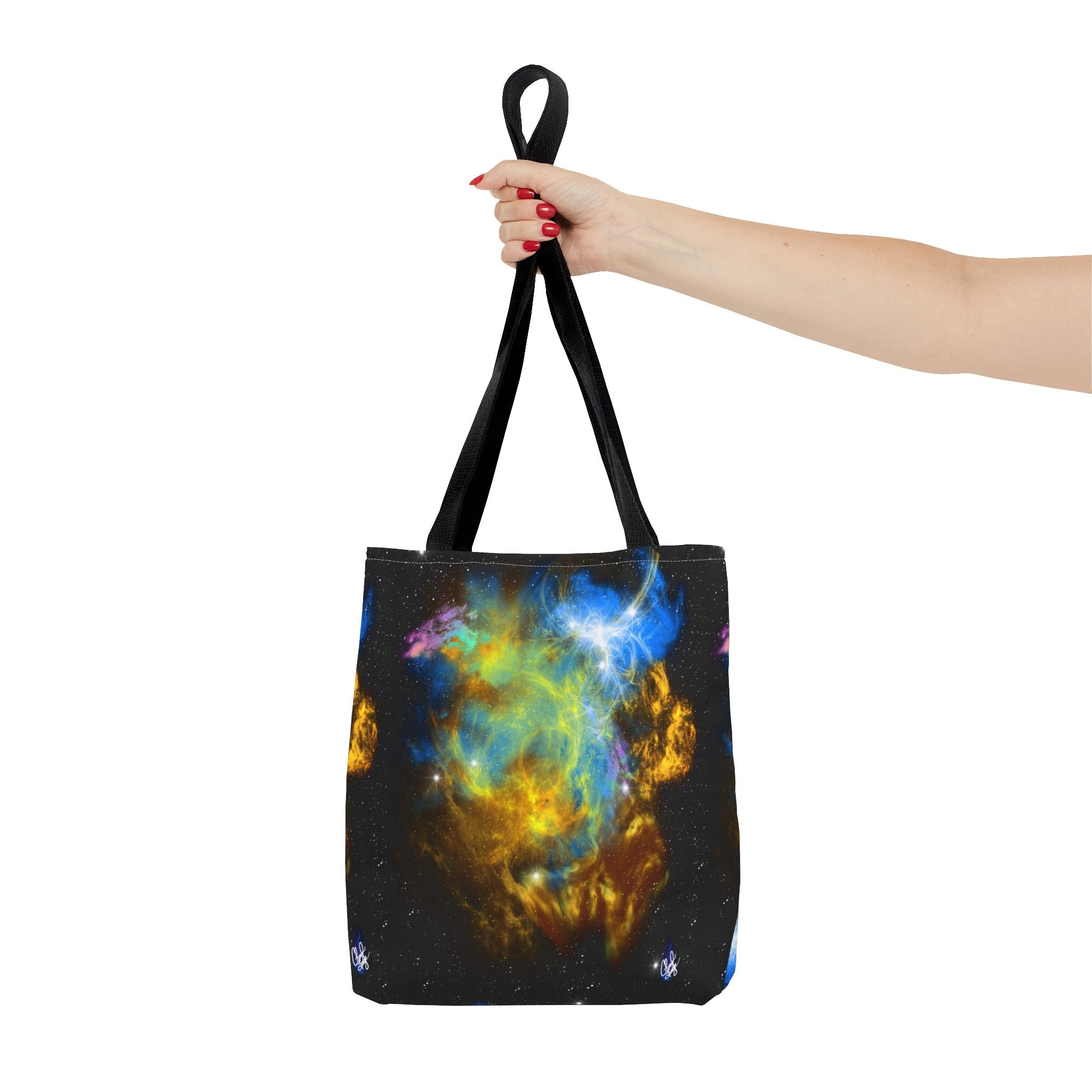 Galaxy Nebula Tote Bag — Colorful Space Art All-Over Print Tote