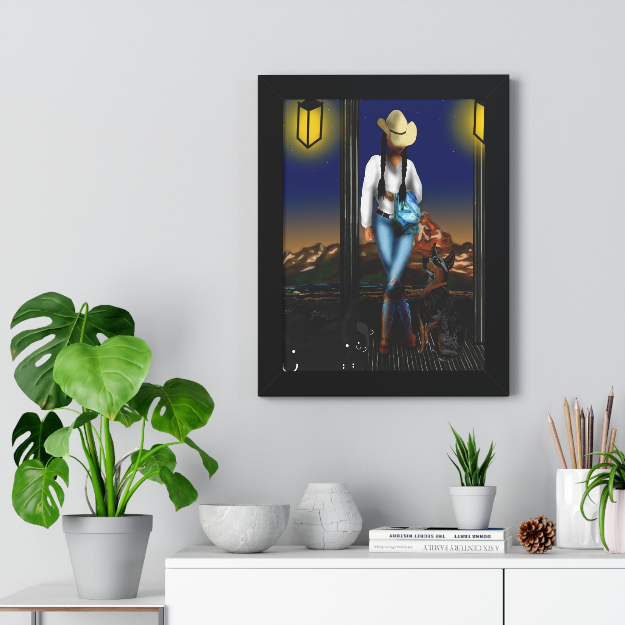 "Up Before The Sun" — Cowgirl Western Print