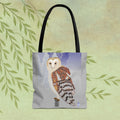 Barn Owl Tote Bag — Illustrated Wildlife Shoulder Tote