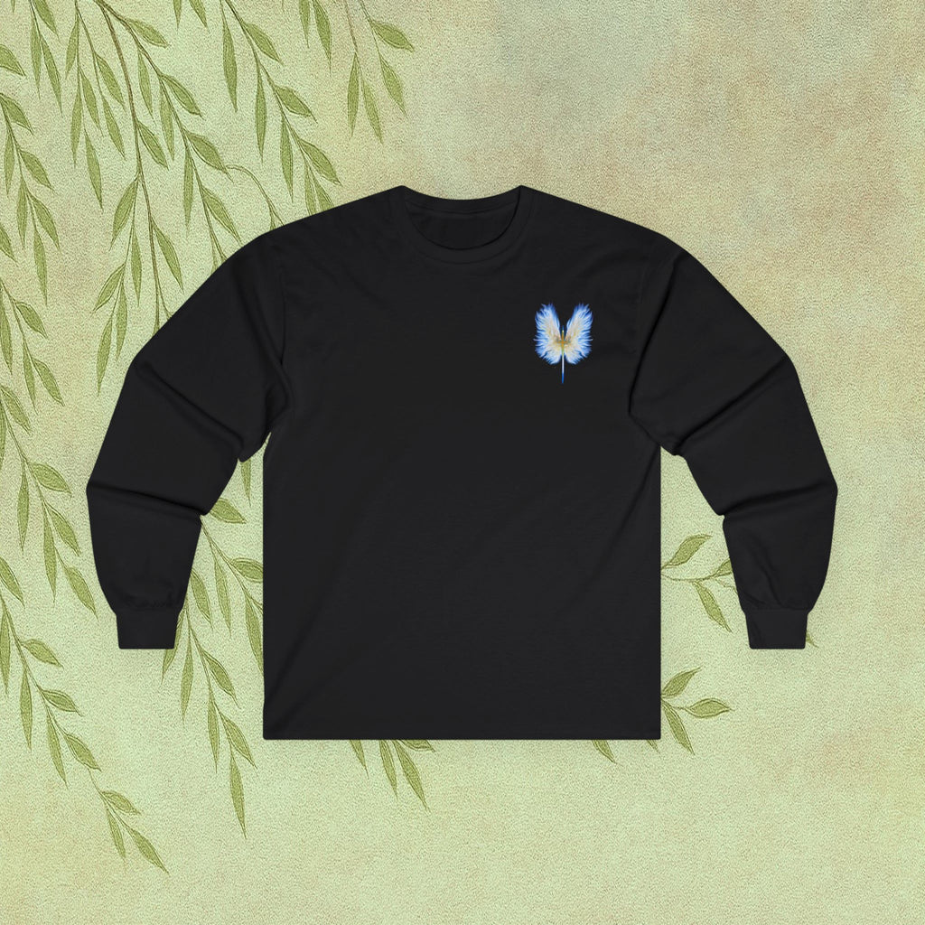 Long Sleeve Tee — Blue Sword of The Spirit Graphic (Back & Chest)