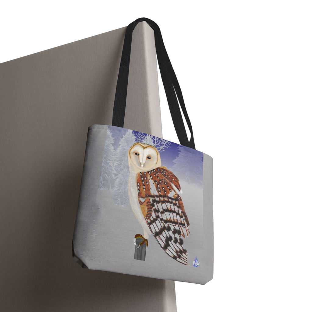 Barn Owl Tote Bag — Illustrated Wildlife Shoulder Tote