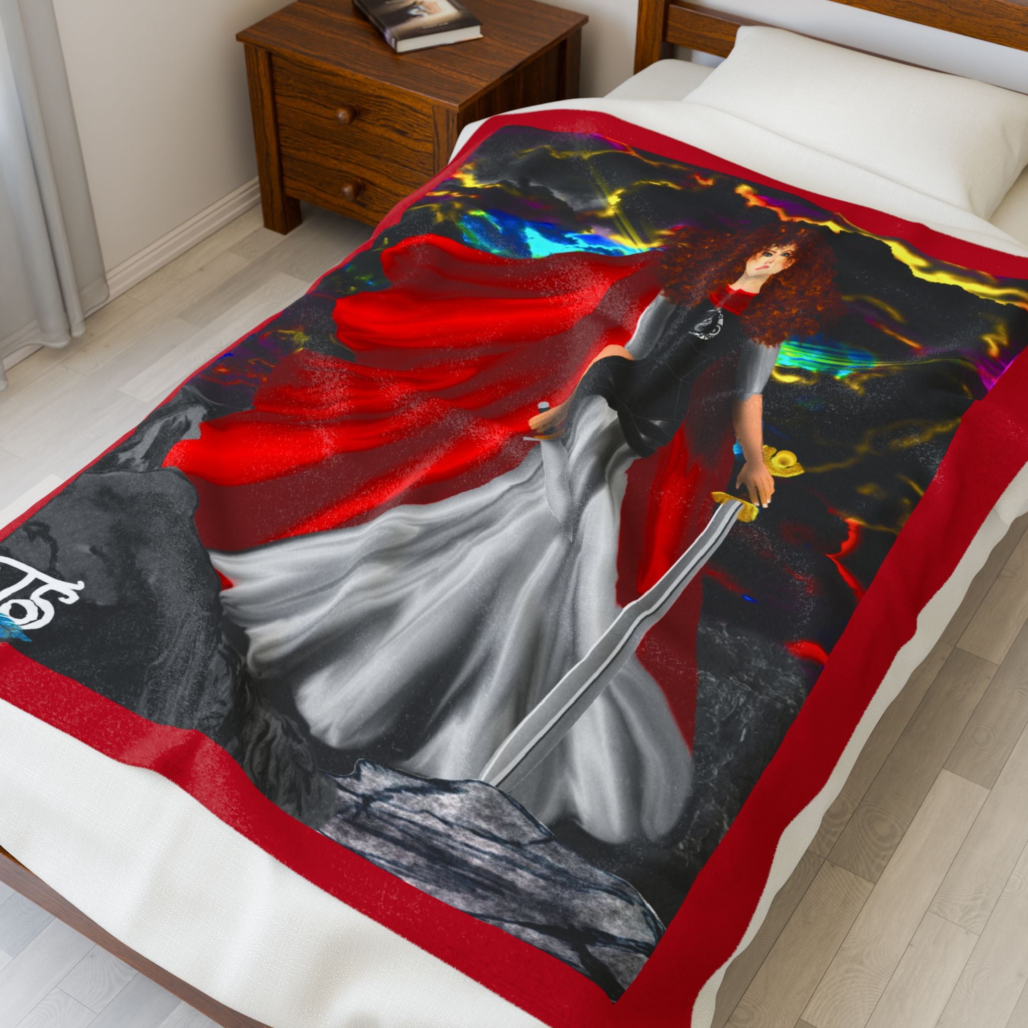 Heiress to the Throne Velveteen Plush Blanket — 'A Daughter Can Be a Strong Leader'