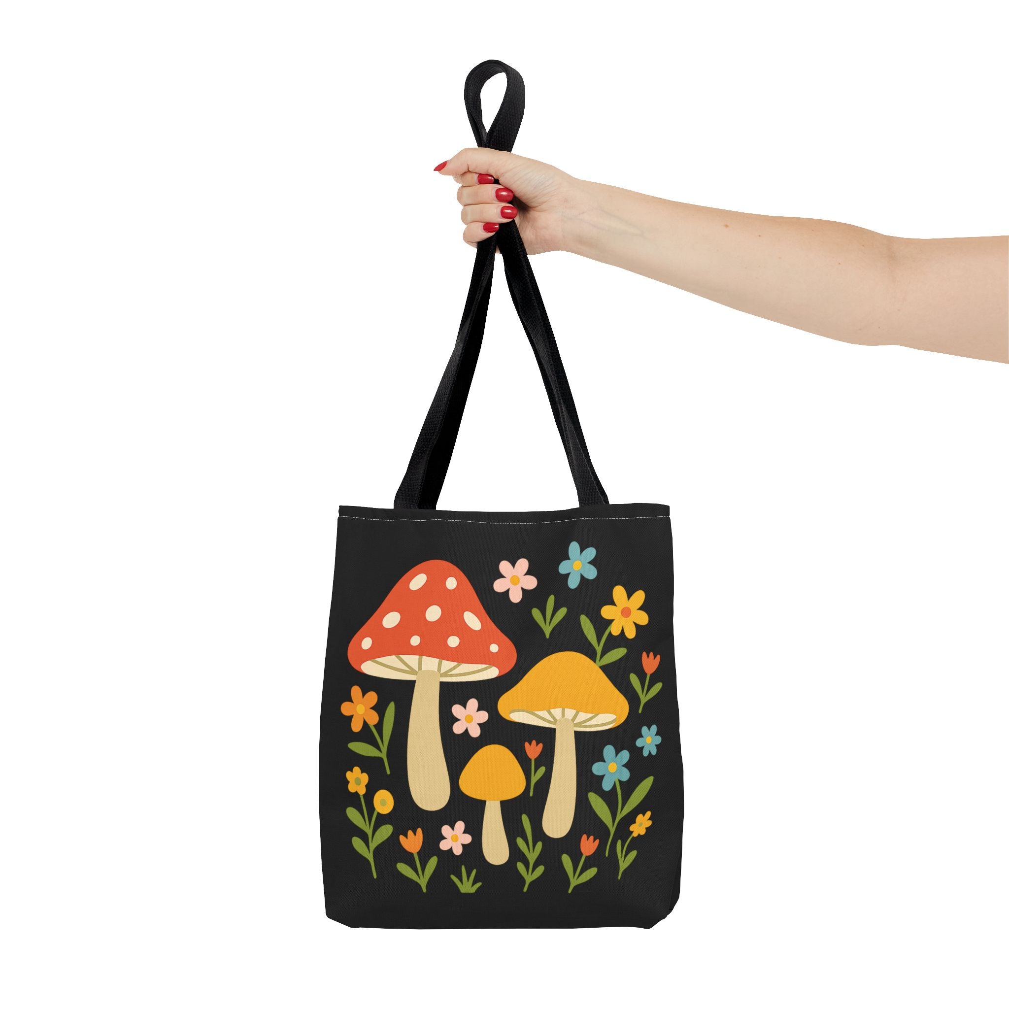 Mushroom Floral Tote Bag