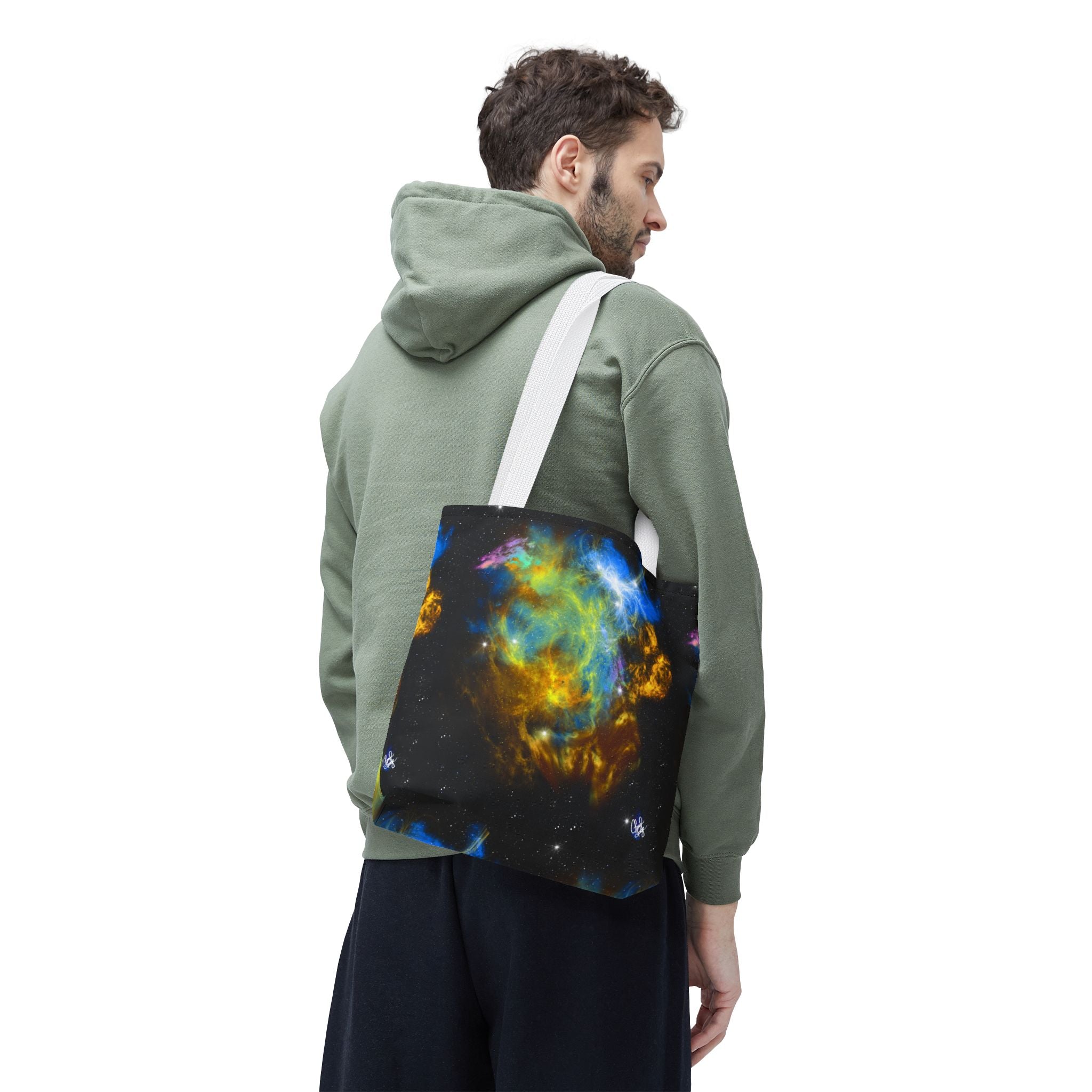 Galaxy Nebula Tote Bag — Colorful Space Art Tote