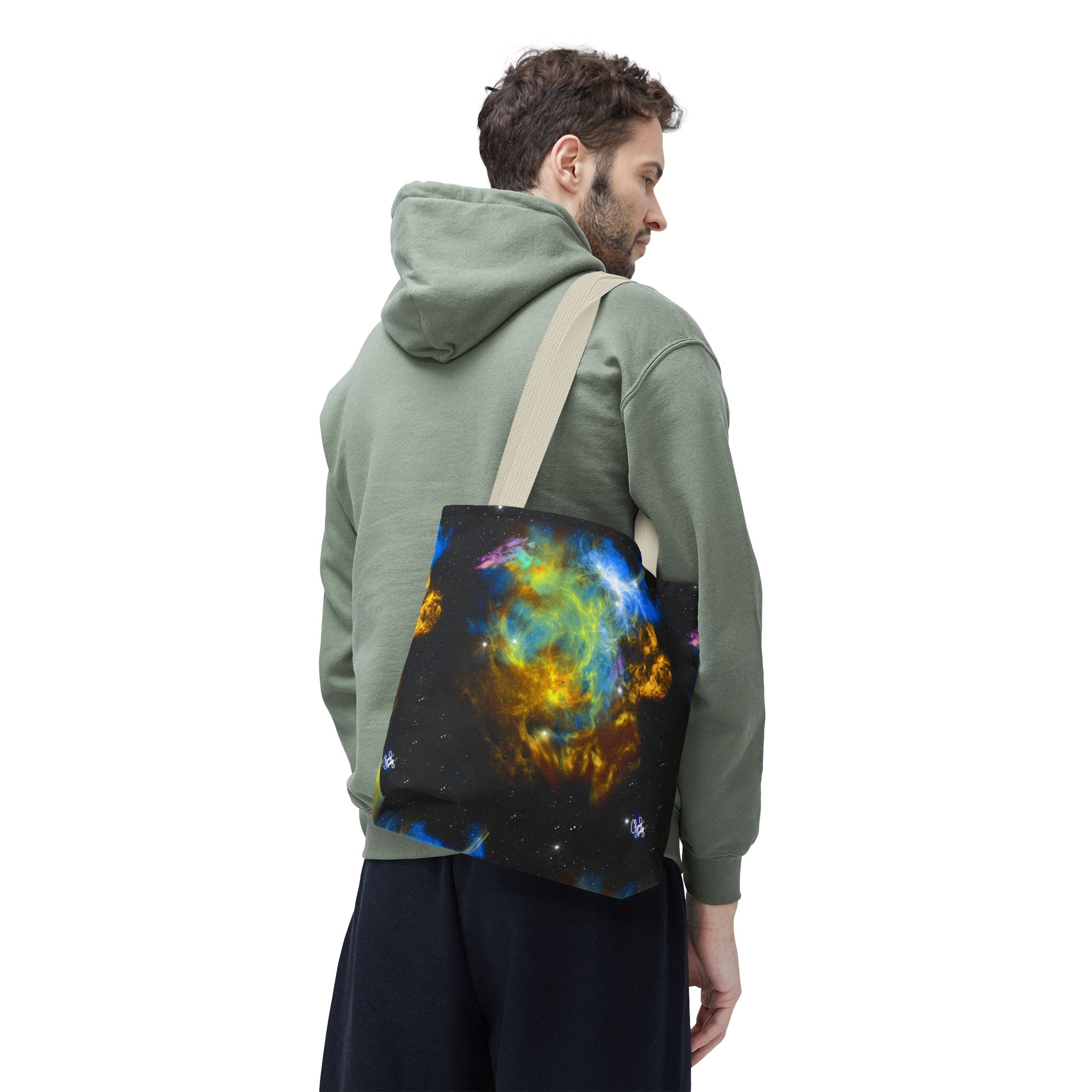 Galaxy Nebula Tote Bag — Colorful Space Art Tote