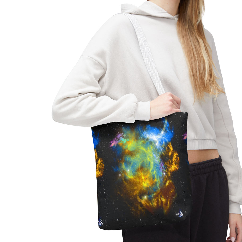 Galaxy Nebula Tote Bag — Colorful Space Art Tote