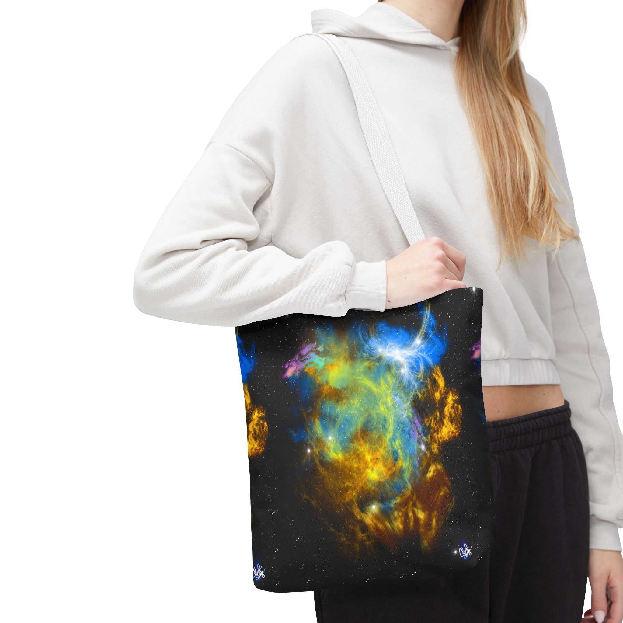 Galaxy Nebula Tote Bag — Colorful Space Art Tote
