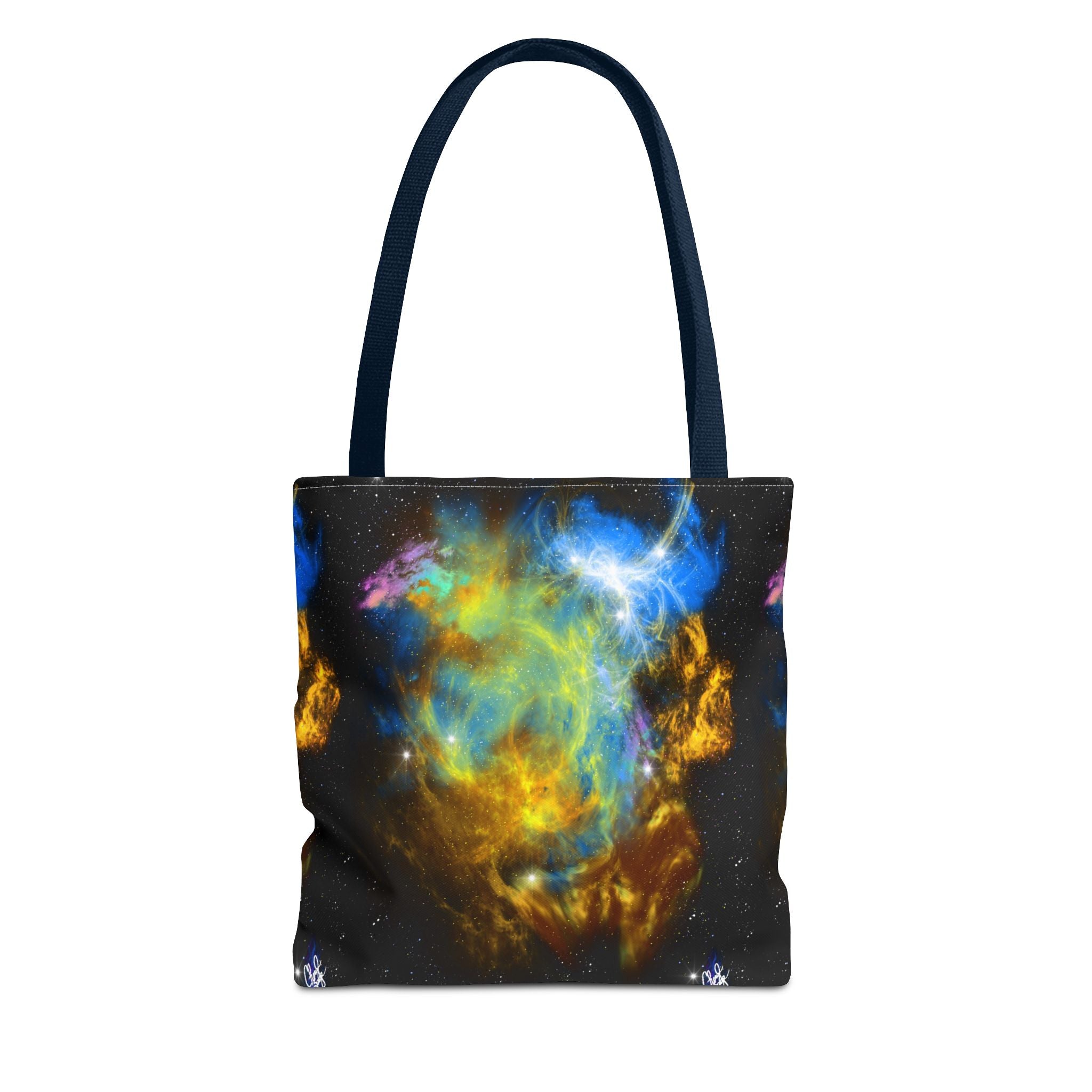 Galaxy Nebula Tote Bag — Colorful Space Art All-Over Print Tote