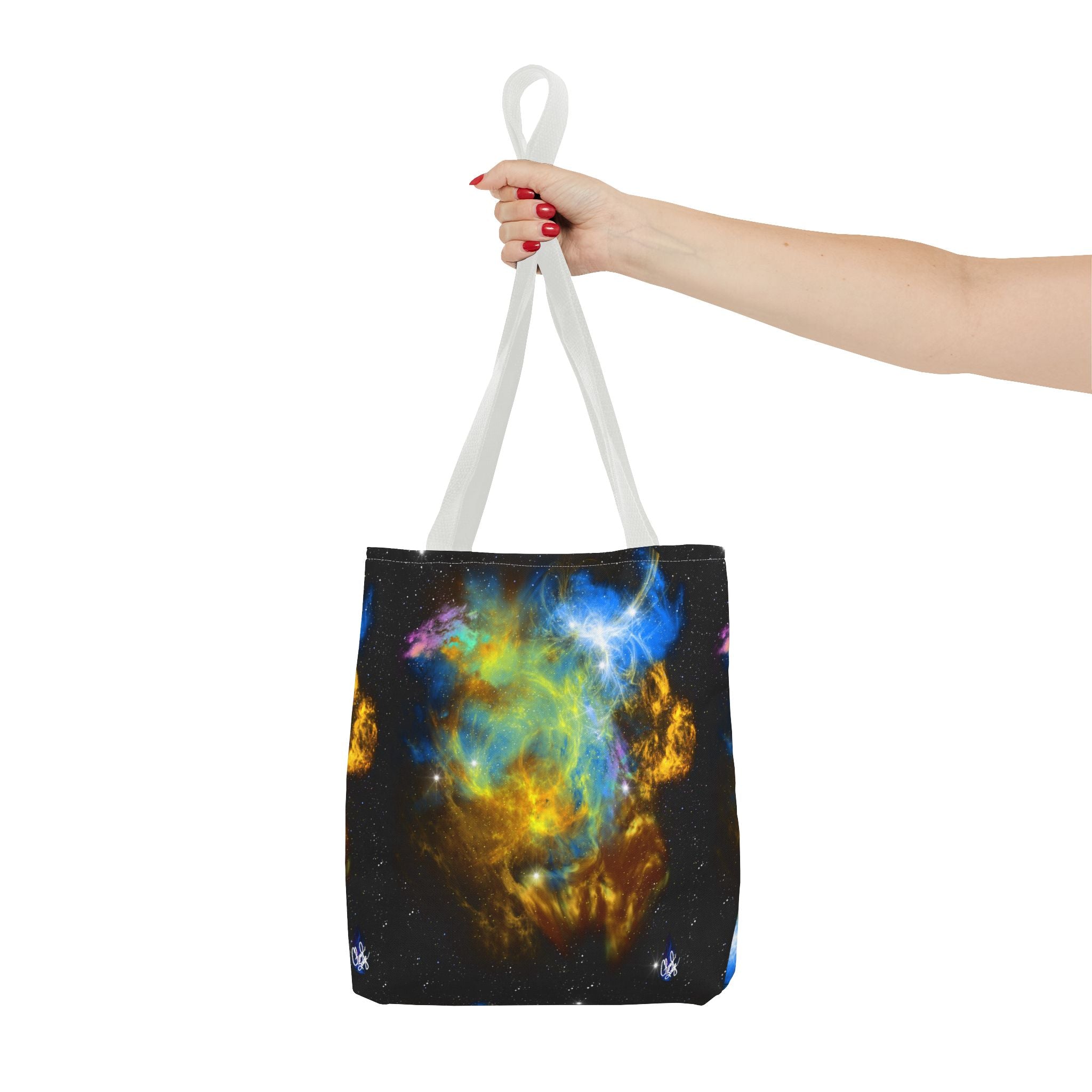 Galaxy Nebula Tote Bag — Colorful Space Art All-Over Print Tote