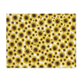 Sunflower Pattern Placemat — Bright Yellow Floral Table Mat