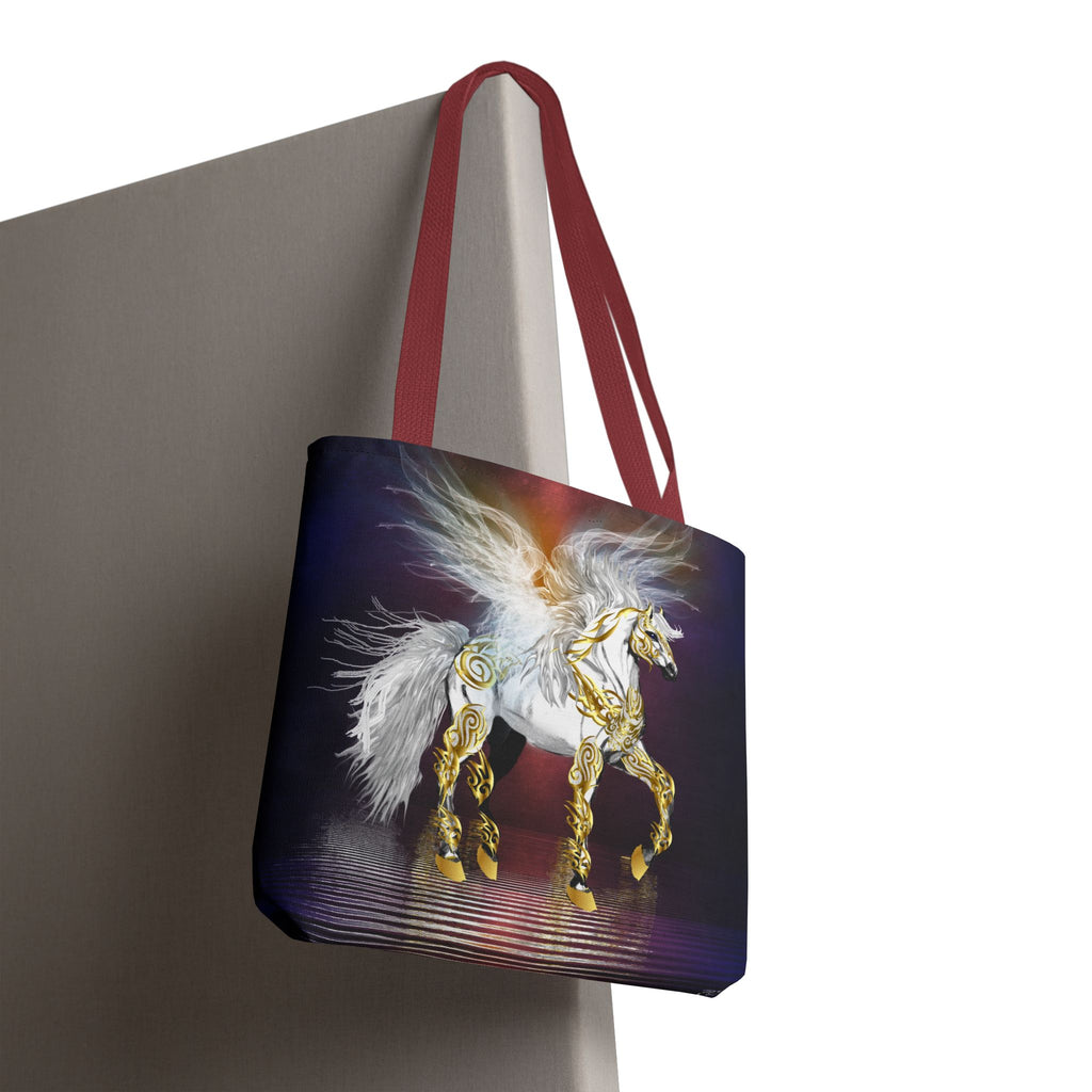 Pegasus Fantasy Tote Bag — Gold-Accented Pegasus Tote