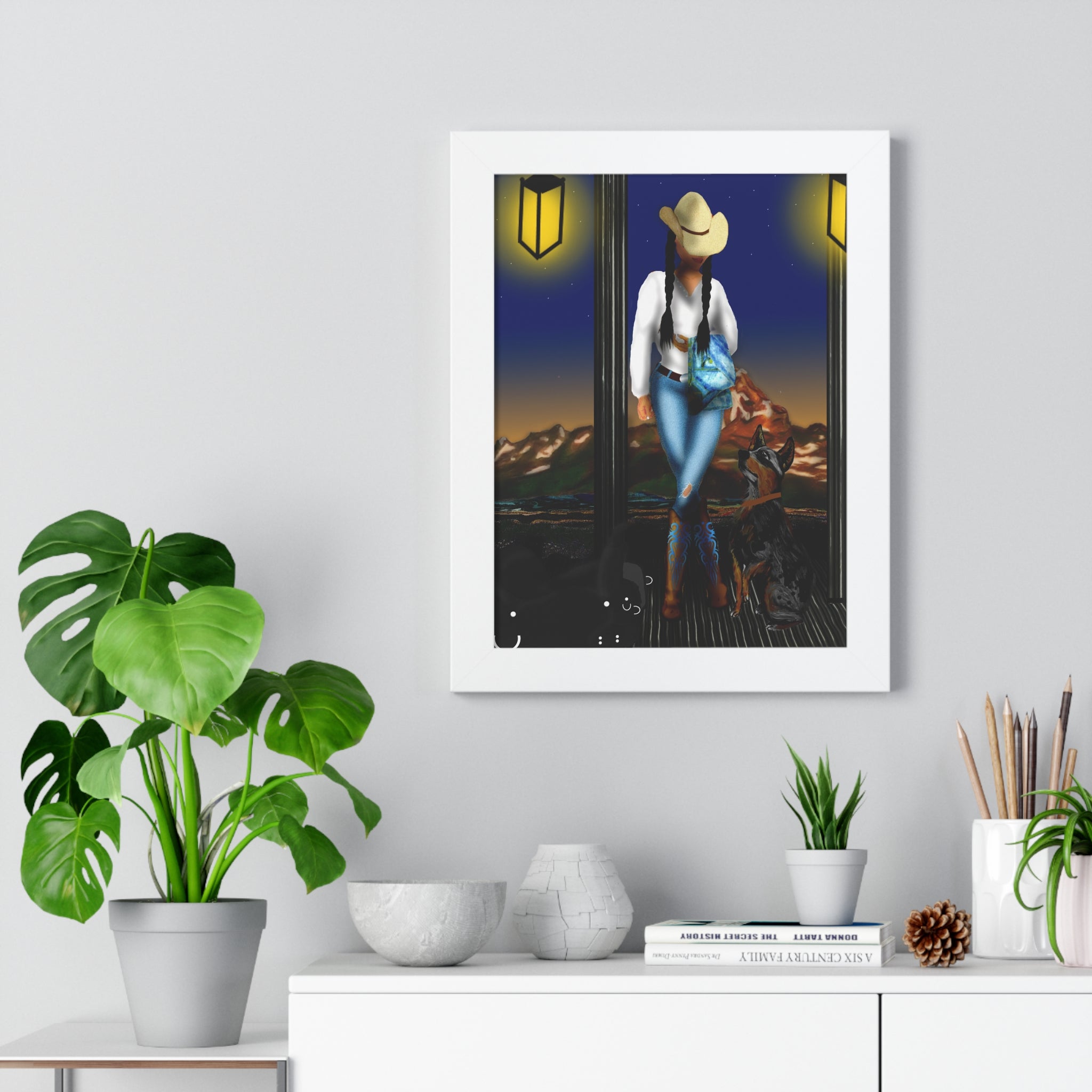 "Up Before The Sun" — Cowgirl Western Print