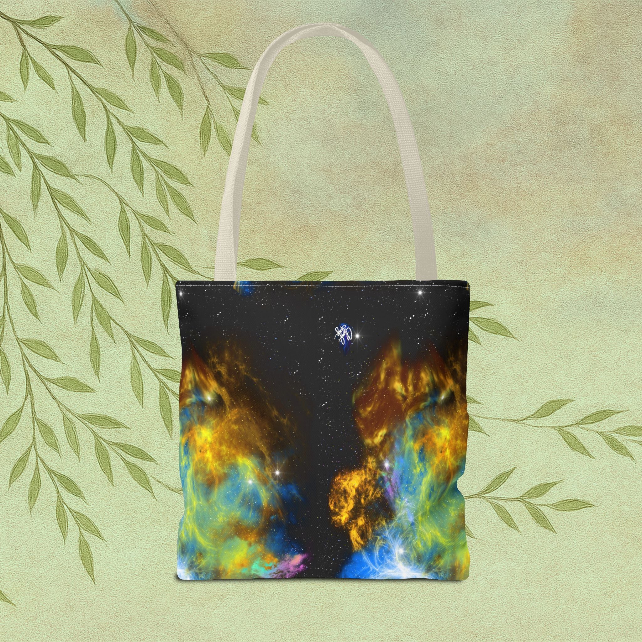 Galaxy Nebula Tote Bag — Colorful Space Art Tote