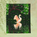 Swan Lake Velveteen Plush Blanket – Dreamy Forest Swan Throw