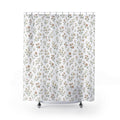 Floral Shower Curtain — Neutral Wildflower Shower Curtain