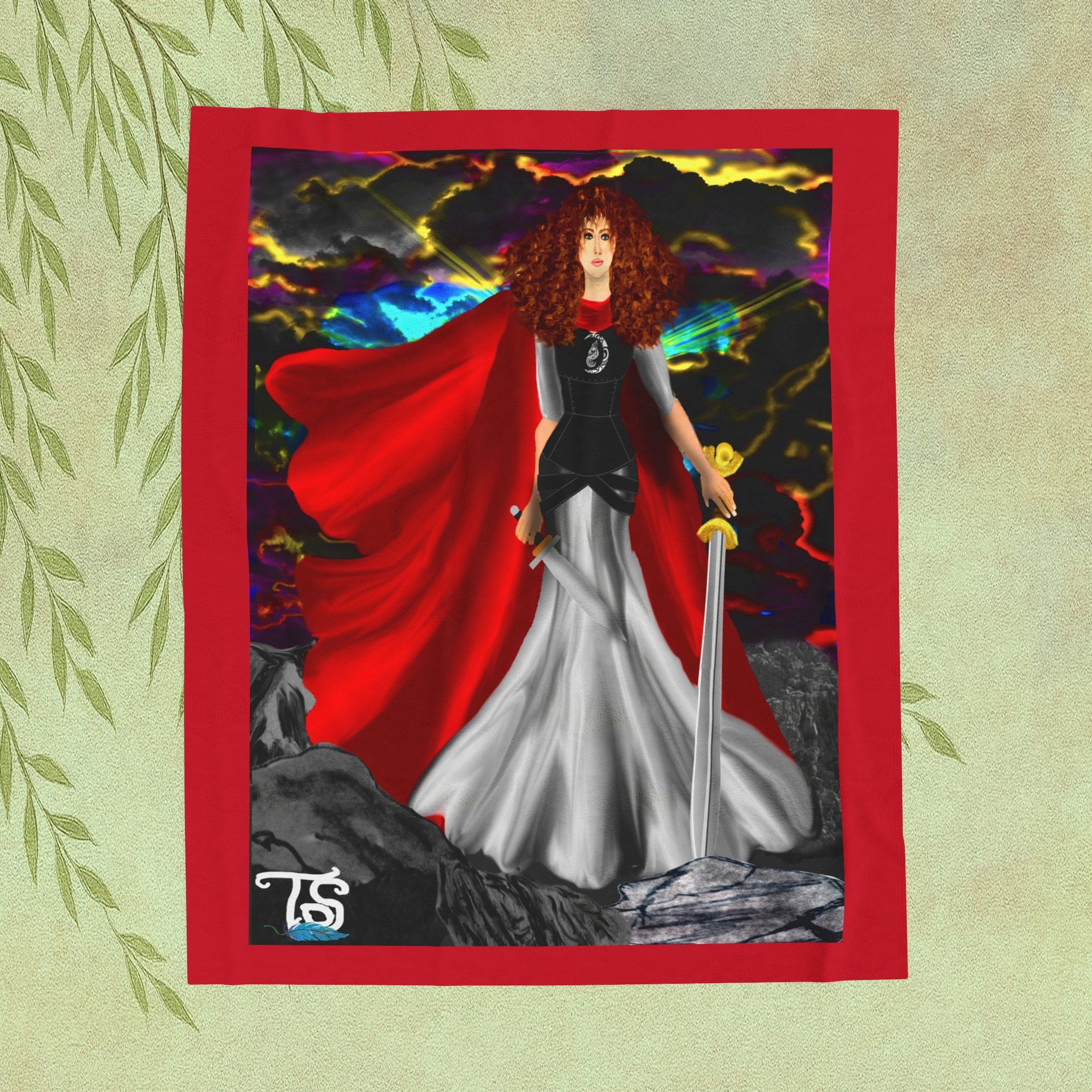 Heiress to the Throne Velveteen Plush Blanket — 'A Daughter Can Be a Strong Leader'