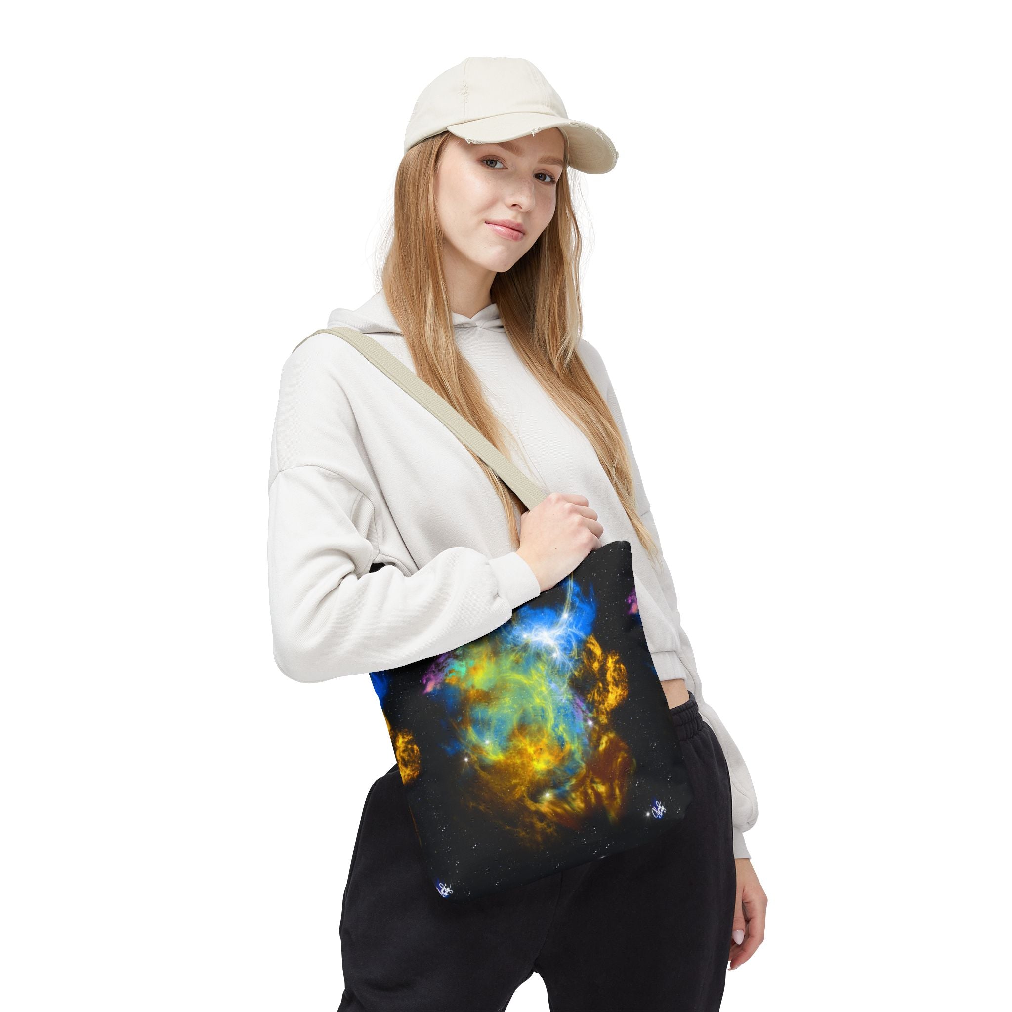 Galaxy Nebula Tote Bag — Colorful Space Art Tote