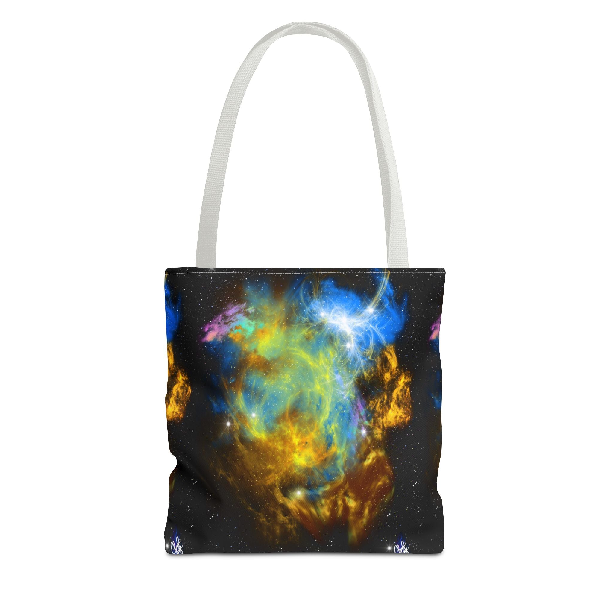 Galaxy Nebula Tote Bag — Colorful Space Art All-Over Print Tote