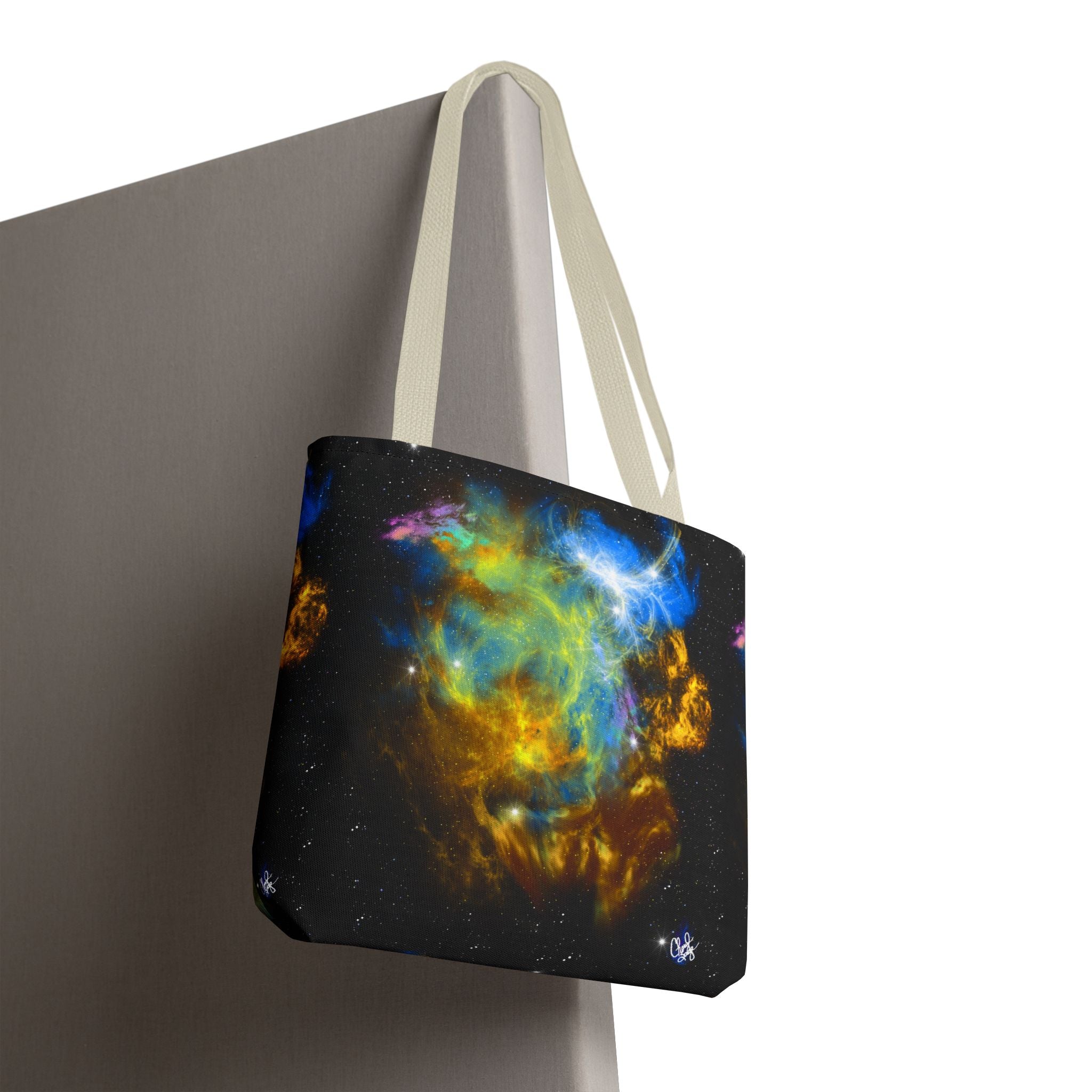 Galaxy Nebula Tote Bag — Colorful Space Art Tote