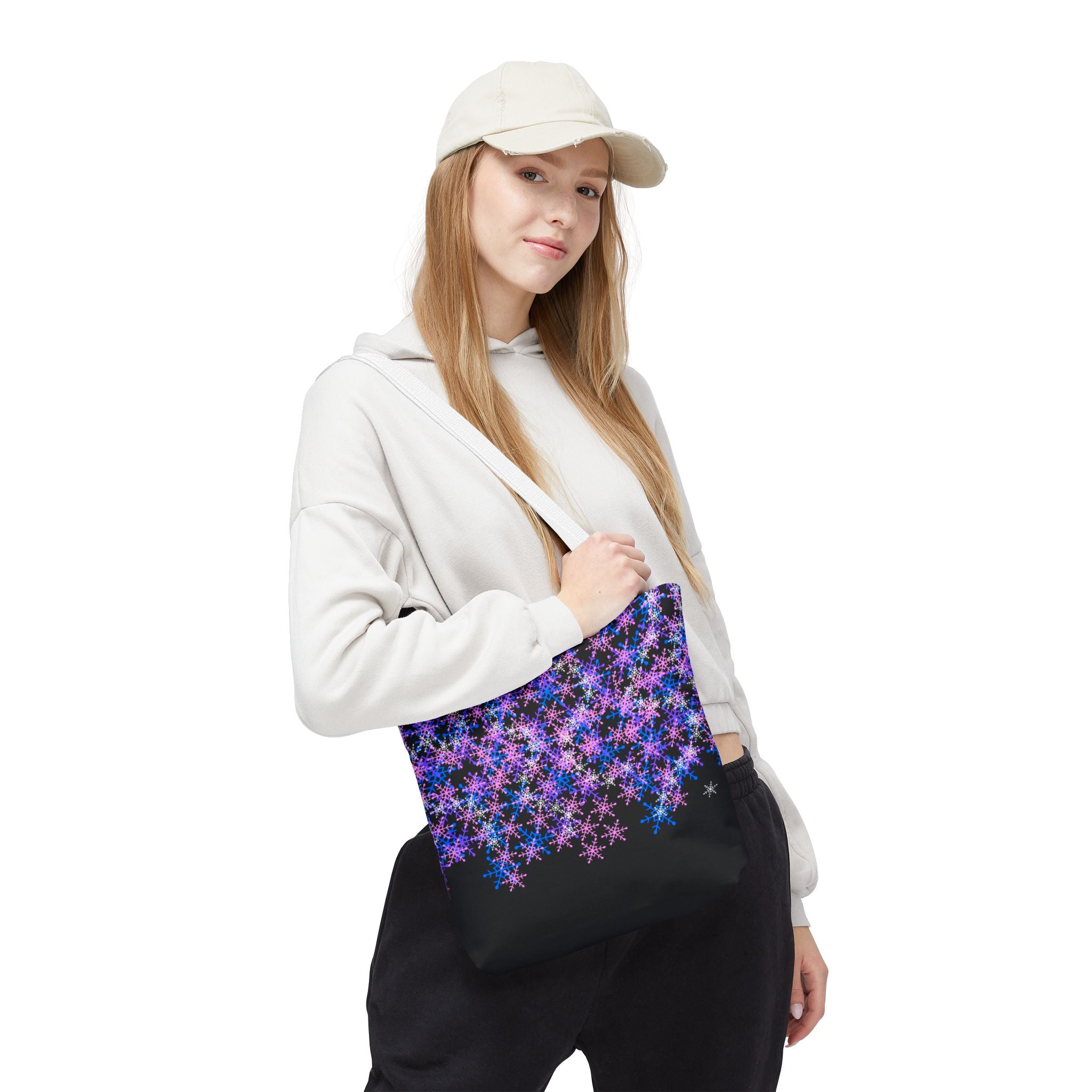 Cosmic Snowflake Tote Bag