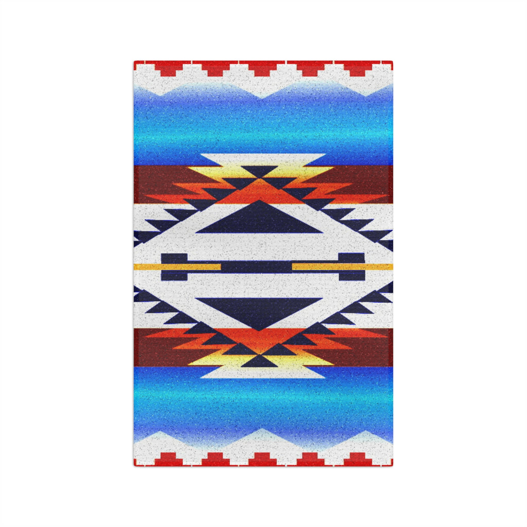Southwestern Aztec Microfiber Tea Towel — Vibrant Geometric Kitchen Towel