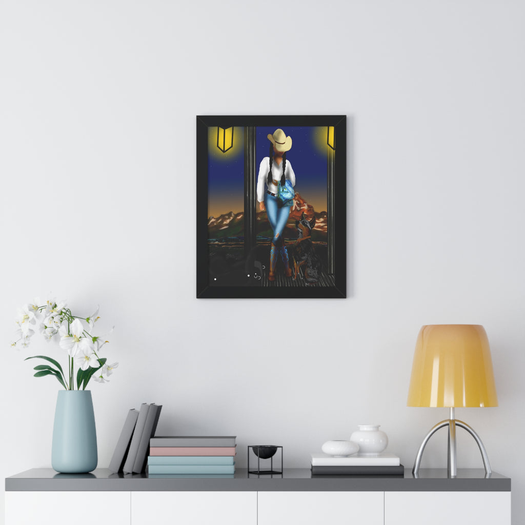 "Up Before The Sun" — Cowgirl Western Print